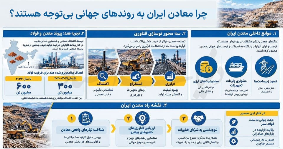اولویت‌های فناورانه معادن ایران